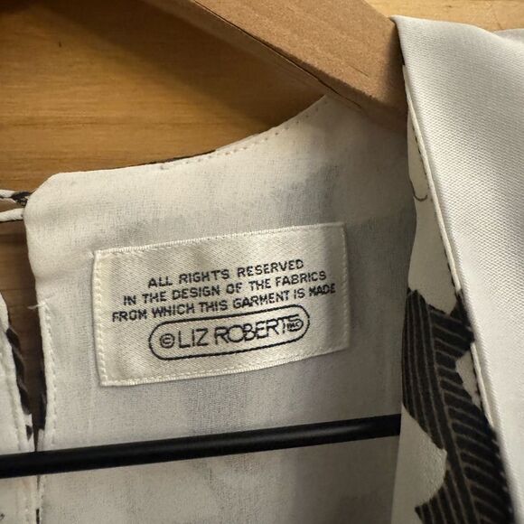 Vintage Liz Robert’s Sz Medium Floral Print Secretary School Teacher Midi Dress - Picture 13 of 13